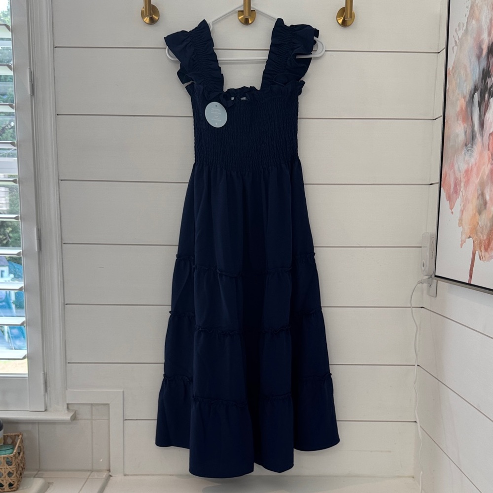 Hill House Crepe Navy Blue Ellie Nap Dress